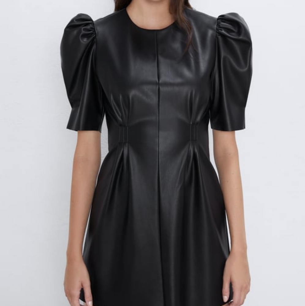 Zara Leather Look Dress